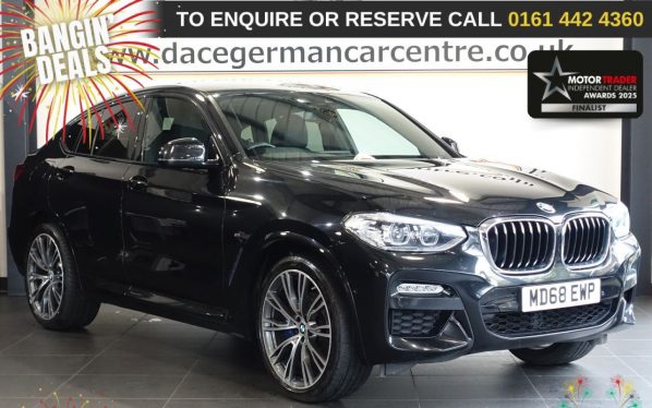 Used 2019 BLACK BMW X4 SUV 2.0 20d M Sport SUV 5dr Diesel Auto xDrive Euro 6 (s/s) (190 ps) £5625 EXTRAS (reg. 2019-01-28) for sale in Altrincham