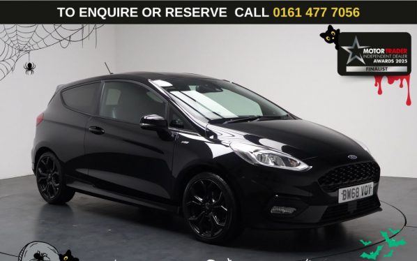 Used 2019 BLACK FORD FIESTA Hatchback 1.0T EcoBoost GPF ST-Line X Hatchback 3dr Petrol Manual Euro 6 (s/s) (100 ps) (reg. 2019-01-09) for sale in Stockport