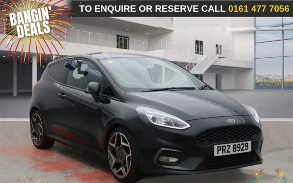 Used 2019 BLACK FORD FIESTA Hatchback 1.5T EcoBoost ST-2 Hatchback 3dr Petrol Manual Euro 6 (s/s) (200 ps) (reg. 2019-10-31) for sale in Stockport