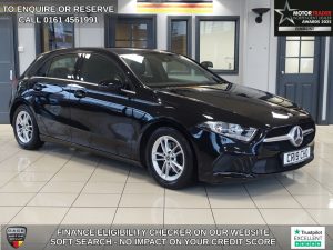 Used 2019 BLACK MERCEDES-BENZ A-CLASS Hatchback 1.5 A180d SE Hatchback 5dr Diesel 7G-DCT Euro 6 (s/s) (116 ps) (reg. 2019-07-24) for sale in Wilmslow