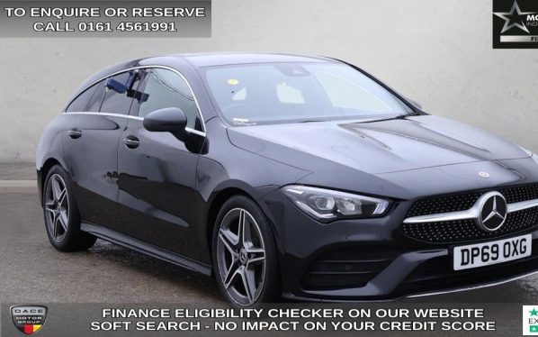 Used 2019 BLACK MERCEDES-BENZ CLA Estate 1.3 CLA180 AMG Line Shooting Brake 5dr Petrol 7G-DCT Euro 6 (s/s) (136 ps) (reg. 2019-12-17) for sale in Wilmslow