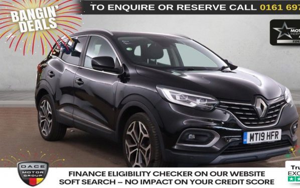 Used 2019 BLACK RENAULT KADJAR SUV 1.3 TCe GT Line SUV 5dr Petrol Manual Euro 6 (s/s) (140 ps) (reg. 2019-03-30) for sale in Manchester