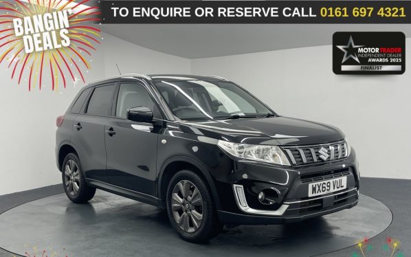 Used 2019 BLACK SUZUKI VITARA SUV 1.4 Boosterjet SZ-T SUV 5dr Petrol Auto Euro 6 (s/s) (140 ps) (reg. 2019-10-08) for sale in Manchester