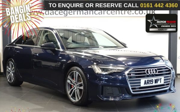 Used 2019 BLUE AUDI A6 SALOON Saloon 2.0 TDI 40 S line Saloon 4dr Diesel S Tronic Euro 6 (s/s) (204 ps) (reg. 2019-08-31) for sale in Altrincham