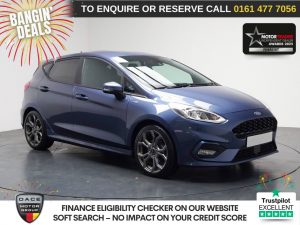 Used 2019 BLUE FORD FIESTA Hatchback 1.0T EcoBoost GPF ST-Line Hatchback 5dr Petrol Manual Euro 6 (s/s) (100 ps) (reg. 2019-09-30) for sale in Stockport