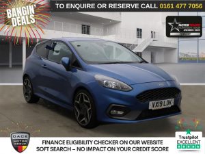 Used 2019 BLUE FORD FIESTA Hatchback 1.5T EcoBoost ST-2 Hatchback 3dr Petrol Manual Euro 6 (200 ps) (reg. 2019-03-29) for sale in Stockport