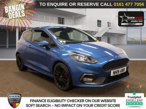 Used 2019 BLUE FORD FIESTA Hatchback 1.5T EcoBoost ST-2 Hatchback 3dr Petrol Manual Euro 6 (s/s) (200 ps) (reg. 2019-06-28) for sale in Stockport