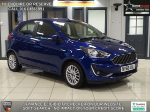Used 2019 BLUE FORD KA+ Hatchback 1.2 Ti-VCT Zetec Hatchback 5dr Petrol Manual Euro 6 (s/s) (85 ps) (reg. 2019-02-06) for sale in Wilmslow