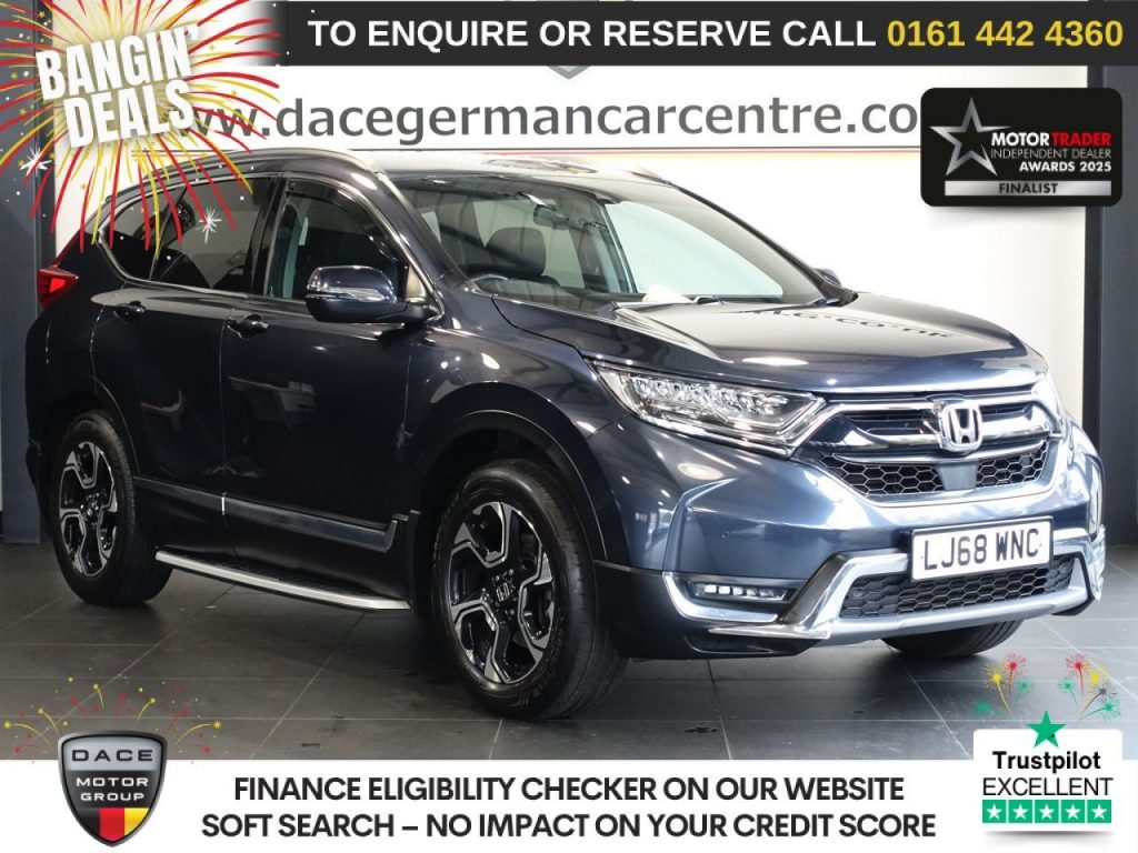 Used 2019 BLUE HONDA CR-V SUV 1.5 VTEC Turbo SR SUV 5dr Petrol Manual 4WD Euro 6 (s/s) (7 seat) (173 ps) (reg. 2019-01-18) for sale in Altrincham
