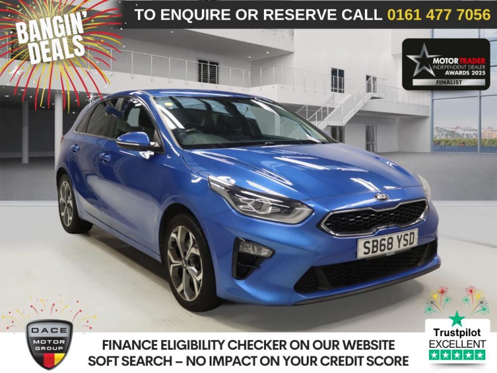 Used 2019 BLUE KIA CEED Hatchback 1.4 T-GDi Blue Edition Hatchback 5dr Petrol Manual Euro 6 (s/s) (138 bhp) (reg. 2019-01-28) for sale in Stockport