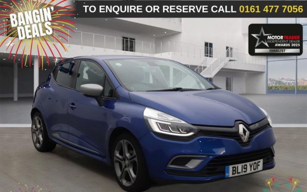 Used 2019 BLUE RENAULT CLIO Hatchback 0.9 TCe GT Line Hatchback 5dr Petrol Manual Euro 6 (s/s) (90 ps) (reg. 2019-03-29) for sale in Stockport