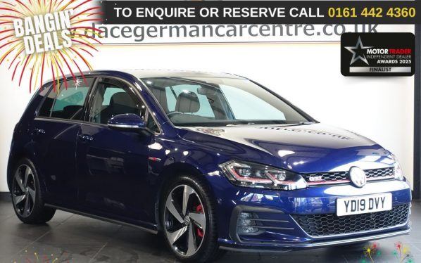 Used 2019 BLUE VOLKSWAGEN GOLF Hatchback 2.0 TSI GTI Performance Hatchback 5dr Petrol Manual Euro 6 (s/s) (245 ps) (reg. 2019-03-19) for sale in Altrincham