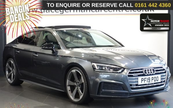 Used 2019 GREY AUDI A5 Hatchback 2.0 TFSI 35 Black Edition Sportback 5dr Petrol S Tronic Euro 6 (s/s) (150 ps) (reg. 2019-05-13) for sale in Altrincham