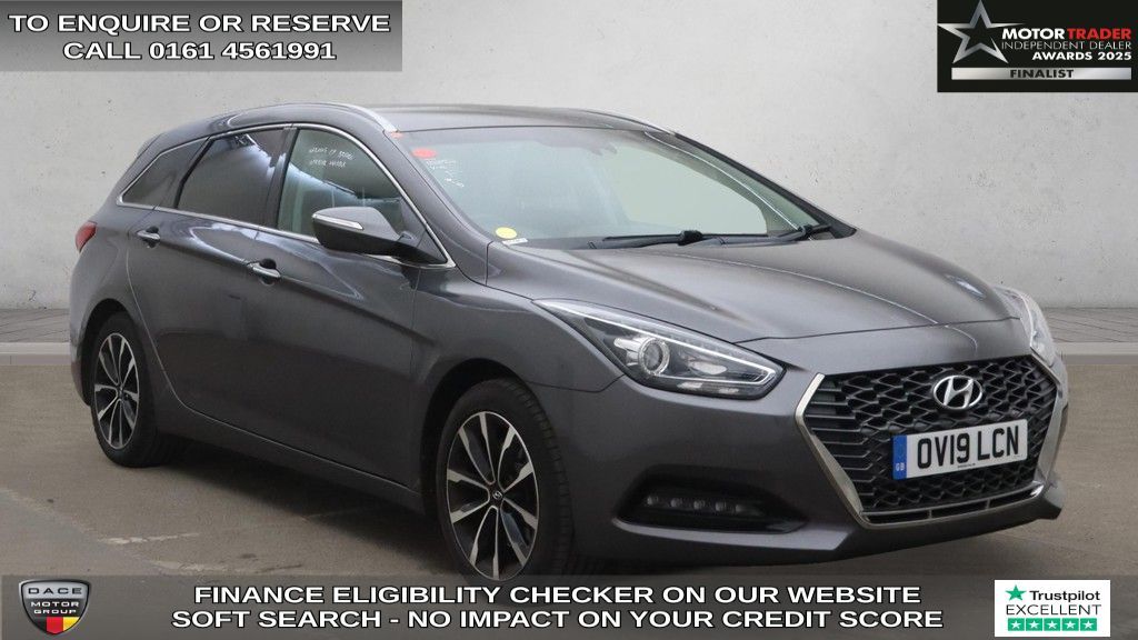 Used 2019 GREY HYUNDAI I40 Estate 1.6 CRDi SE Nav Tourer 5dr Diesel Manual Euro 6 (s/s) (115 ps) (reg. 2019-03-29) for sale in Wilmslow