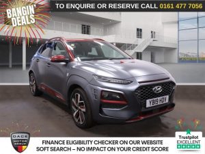 Used 2019 GREY HYUNDAI KONA SUV 1.6 T-GDi Iron Man Edition SUV 5dr Petrol DCT Euro 6 (s/s) (177 ps) (reg. 2019-04-30) for sale in Stockport