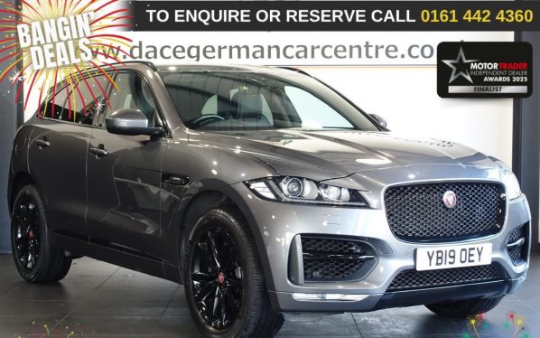 Used 2019 GREY JAGUAR F-PACE SUV 2.0 P250i R-Sport SUV 5dr Petrol Auto AWD Euro 6 (s/s) (250 ps) (reg. 2019-05-08) for sale in Altrincham