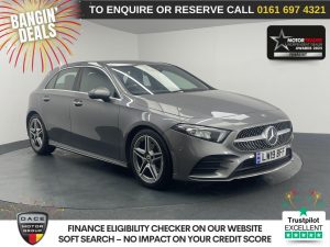 Used 2019 GREY MERCEDES-BENZ A-CLASS Hatchback 1.3 A200 AMG Line (Premium) Hatchback 5dr Petrol Manual Euro 6 (s/s) (163 ps) (reg. 2019-05-30) for sale in Manchester