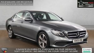 Used 2019 GREY MERCEDES-BENZ E-CLASS Saloon 2.0 E220d SE Saloon 4dr Diesel G-Tronic+ Euro 6 (s/s) (194 ps) (reg. 2019-05-28) for sale in Wilmslow
