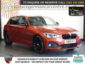 Used 2019 ORANGE BMW 1 SERIES Hatchback 2.0 120i GPF M Sport Hatchback 5dr Petrol Auto Euro 6 (s/s) (184 ps) (reg. 2019-03-28) for sale in Altrincham