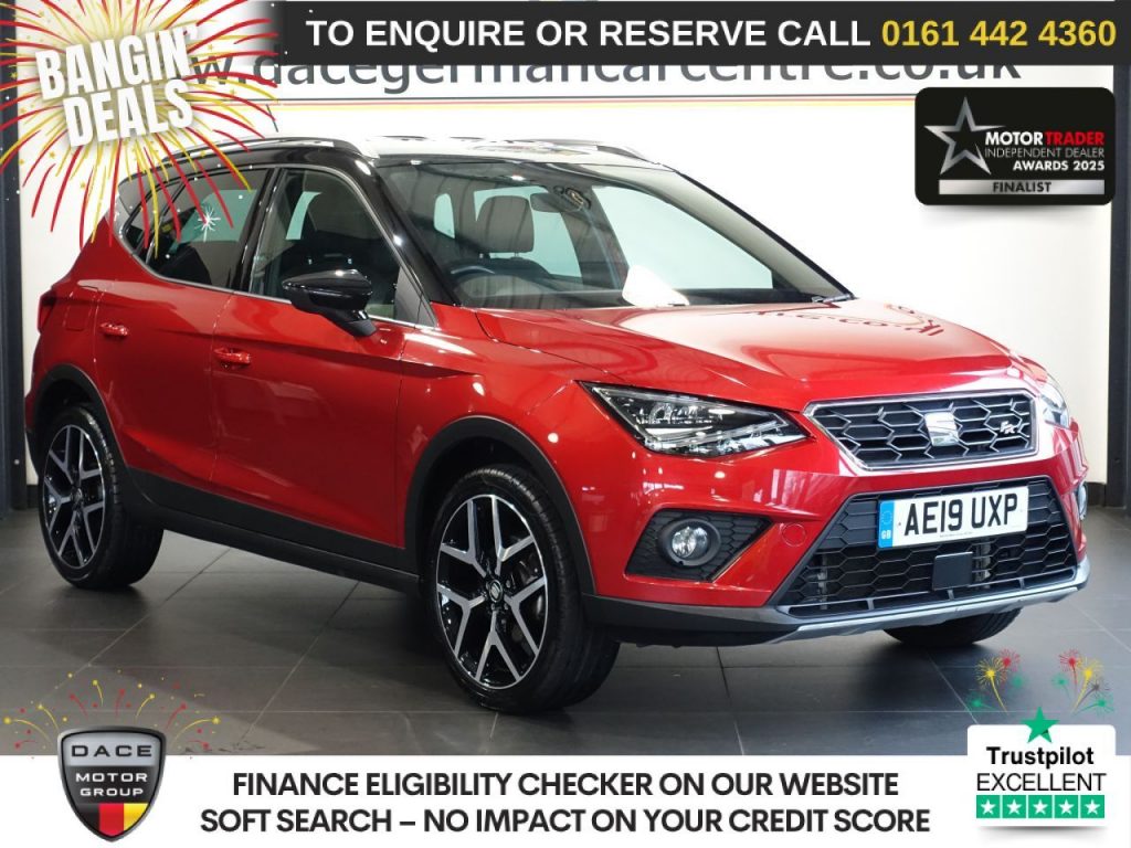 Used 2019 RED SEAT ARONA SUV 1.0 TSI GPF FR Sport SUV 5dr Petrol Manual Euro 6 (s/s) (115 ps) (reg. 2019-03-01) for sale in Altrincham