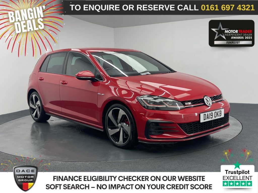 Used 2019 RED VOLKSWAGEN GOLF Hatchback 2.0 TSI GPF GTI Performance Hatchback 5dr Petrol DSG Euro 6 (s/s) (245 ps) (reg. 2019-03-31) for sale in Manchester