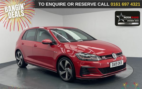 Used 2019 RED VOLKSWAGEN GOLF Hatchback 2.0 TSI GPF GTI Performance Hatchback 5dr Petrol DSG Euro 6 (s/s) (245 ps) (reg. 2019-03-31) for sale in Manchester