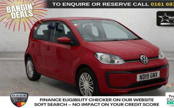 Used 2019 RED VOLKSWAGEN UP! Hatchback 1.0 Move up! Hatchback 5dr Petrol Manual Euro 6 (s/s) (60 ps) (reg. 2019-03-08) for sale in Manchester