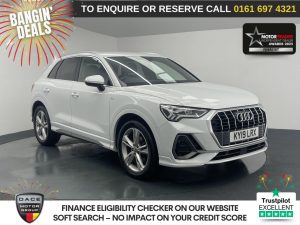 Used 2019 WHITE AUDI Q3 SUV 2.0 TDI 35 S line SUV 5dr Diesel S Tronic Euro 6 (s/s) (150 ps) (reg. 2019-03-15) for sale in Manchester