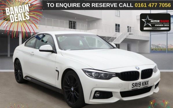 Used 2019 WHITE BMW 4 SERIES Coupe 2.0 420i GPF M Sport Coupe 2dr Petrol Manual Euro 6 (s/s) (184 ps) (reg. 2019-03-30) for sale in Stockport