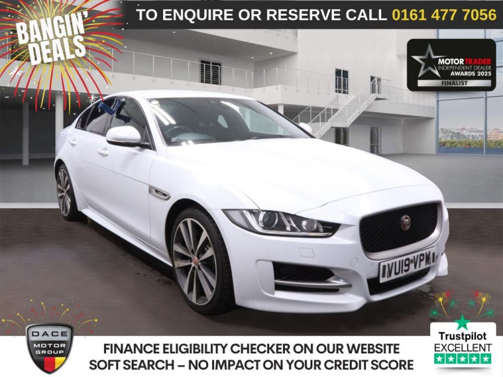 Used 2019 WHITE JAGUAR XE Saloon 2.0i GPF R-Sport Saloon 4dr Petrol Auto Euro 6 (s/s) (200 ps) (reg. 2019-06-03) for sale in Stockport