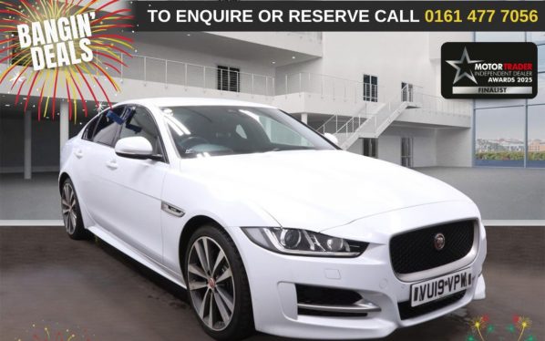 Used 2019 WHITE JAGUAR XE Saloon 2.0i GPF R-Sport Saloon 4dr Petrol Auto Euro 6 (s/s) (200 ps) (reg. 2019-06-03) for sale in Stockport