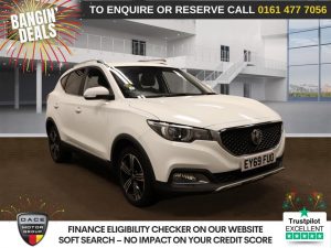 Used 2019 WHITE MG MG ZS SUV 1.5 VTi-TECH Exclusive SUV 5dr Petrol Manual Euro 6 (s/s) (106 ps) (reg. 2019-11-09) for sale in Stockport