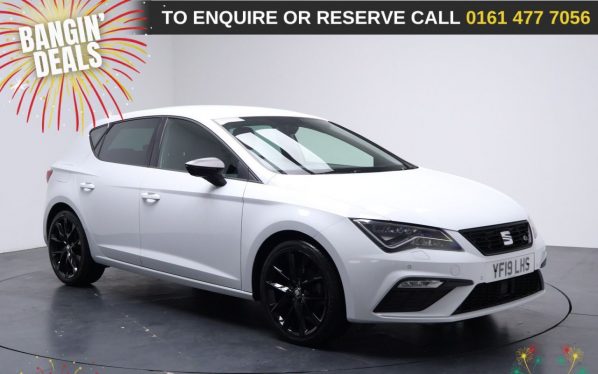 Used 2019 WHITE SEAT LEON Hatchback 1.5 TSI EVO FR Black Edition Hatchback 5dr Petrol Manual Euro 6 (s/s) (130 ps) (reg. 2019-08-23) for sale in Stockport
