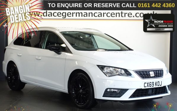 Used 2019 WHITE SEAT LEON Estate 1.6 TDI SE Dynamic Estate 5dr Diesel Manual Euro 6 (s/s) (115 ps) (reg. 2019-11-05) for sale in Altrincham