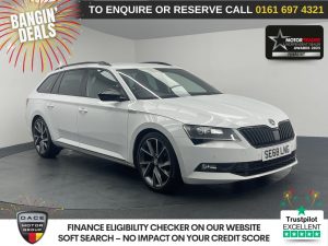 Used 2019 WHITE SKODA SUPERB Estate 2.0 TDI SportLine Estate 5dr Diesel DSG Euro 6 (s/s) (150 ps) (reg. 2019-02-08) for sale in Manchester