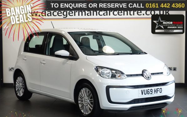 Used 2019 WHITE VOLKSWAGEN UP! Hatchback 1.0 Move up! Hatchback 5dr Petrol Manual Euro 6 (s/s) (60 ps) £345 EXTRAS (reg. 2019-09-14) for sale in Altrincham