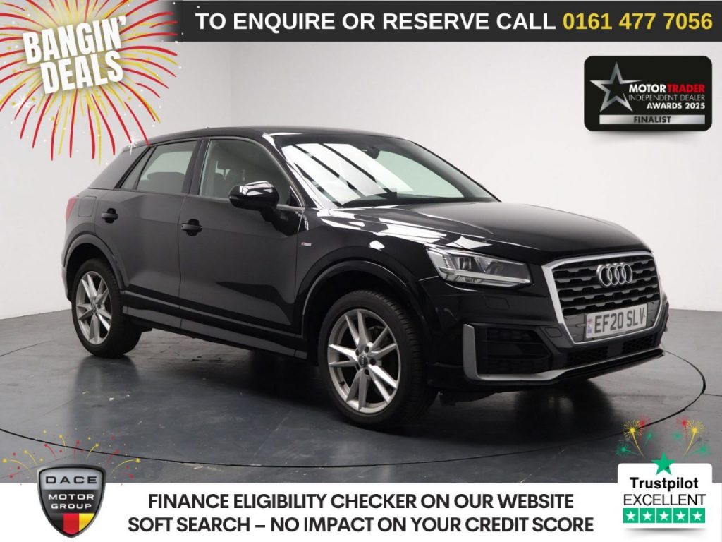 Used 2020 BLACK AUDI Q2 SUV 1.5 TFSI CoD 35 S line SUV 5dr Petrol S Tronic Euro 6 (s/s) (150 ps) (reg. 2020-08-29) for sale in Stockport