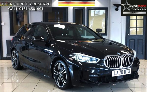 Used 2020 BLACK BMW 1 SERIES Hatchback 118i M Sport 1.5 Hatchback 5dr Petrol DCT Euro 6 (reg. 2020-12-31) for sale in Wilmslow