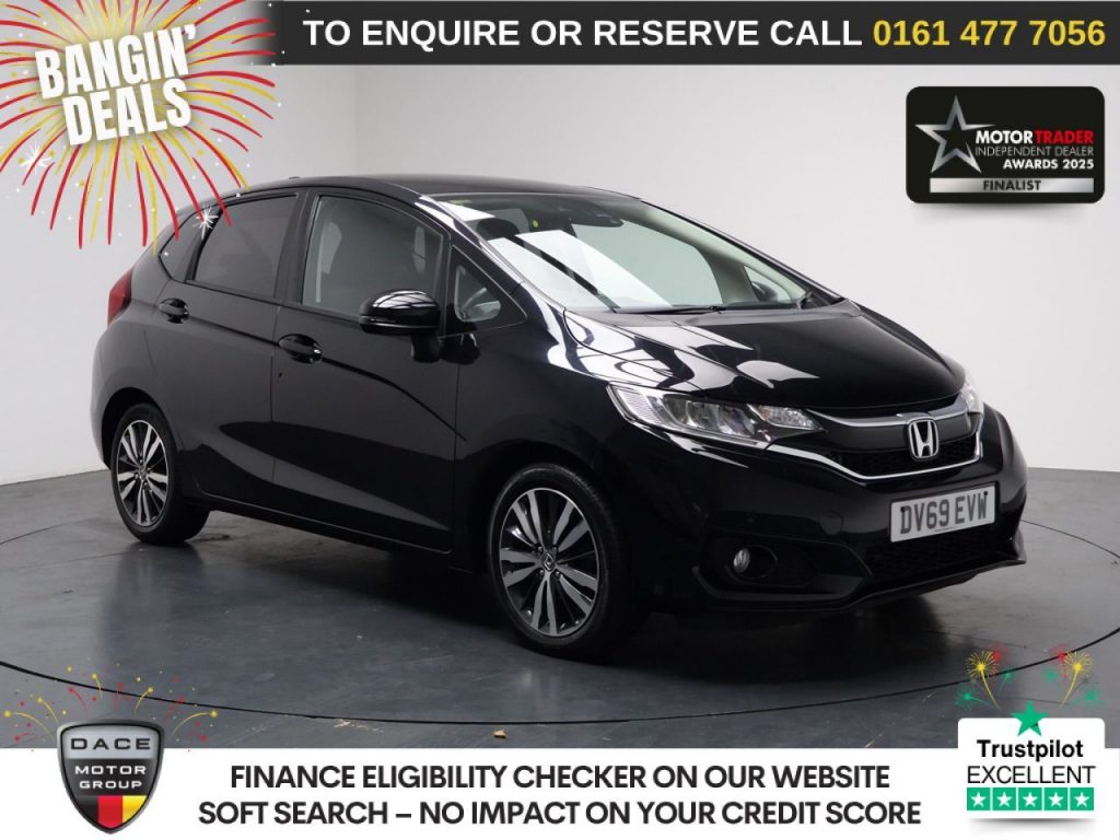 Used 2020 BLACK HONDA JAZZ Hatchback 1.3 i-VTEC EX Navi Hatchback 5dr Petrol Manual Euro 6 (s/s) (102 ps) (reg. 2020-01-31) for sale in Stockport