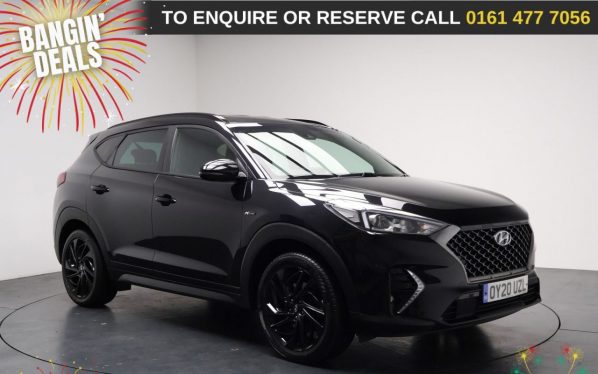 Used 2020 BLACK HYUNDAI TUCSON SUV 1.6 CRDi MHEV N Line SUV 5dr Diesel Hybrid DCT Euro 6 (s/s) (136 ps) (reg. 2020-03-09) for sale in Stockport