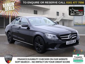 Used 2020 BLACK MERCEDES-BENZ C-CLASS Saloon 1.5 C200 MHEV EQ Boost Sport Saloon 4dr Petrol G-Tronic+ Euro 6 (s/s) (198 ps) (reg. 2020-03-17) for sale in Stockport