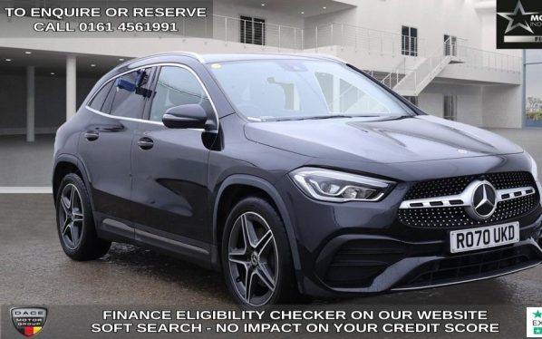 Used 2020 BLACK MERCEDES-BENZ GLA SUV 1.3 GLA200 AMG Line SUV 5dr Petrol 7G-DCT Euro 6 (s/s) (163 ps) (reg. 2020-11-03) for sale in Wilmslow