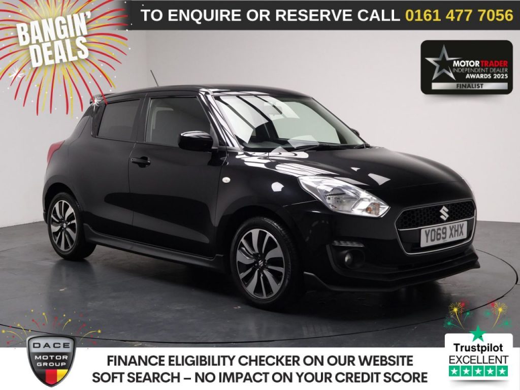 Used 2020 BLACK SUZUKI SWIFT Hatchback 1.2 Dualjet Attitude Hatchback 5dr Petrol Manual Euro 6 (s/s) (90 ps) (reg. 2020-01-22) for sale in Stockport