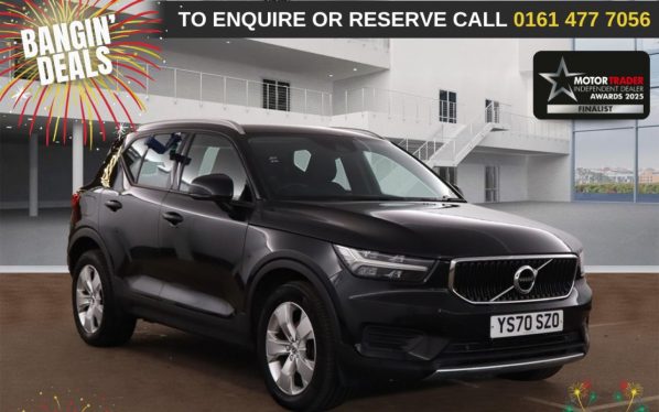 Used 2020 BLACK VOLVO XC40 SUV 1.5 T3 Momentum SUV 5dr Petrol Auto Euro 6 (s/s) (163 ps) (reg. 2020-11-27) for sale in Stockport