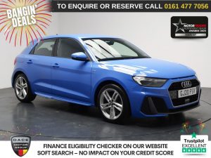 Used 2020 BLUE AUDI A1 Hatchback 1.0 TFSI 30 S line Sportback 5dr Petrol Manual Euro 6 (s/s) (116 ps) (reg. 2020-03-19) for sale in Stockport