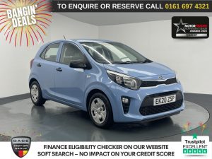 Used 2020 BLUE KIA PICANTO Hatchback 1.0 1 Hatchback 5dr Petrol Manual Euro 6 (s/s) (66 bhp) (reg. 2020-08-18) for sale in Manchester