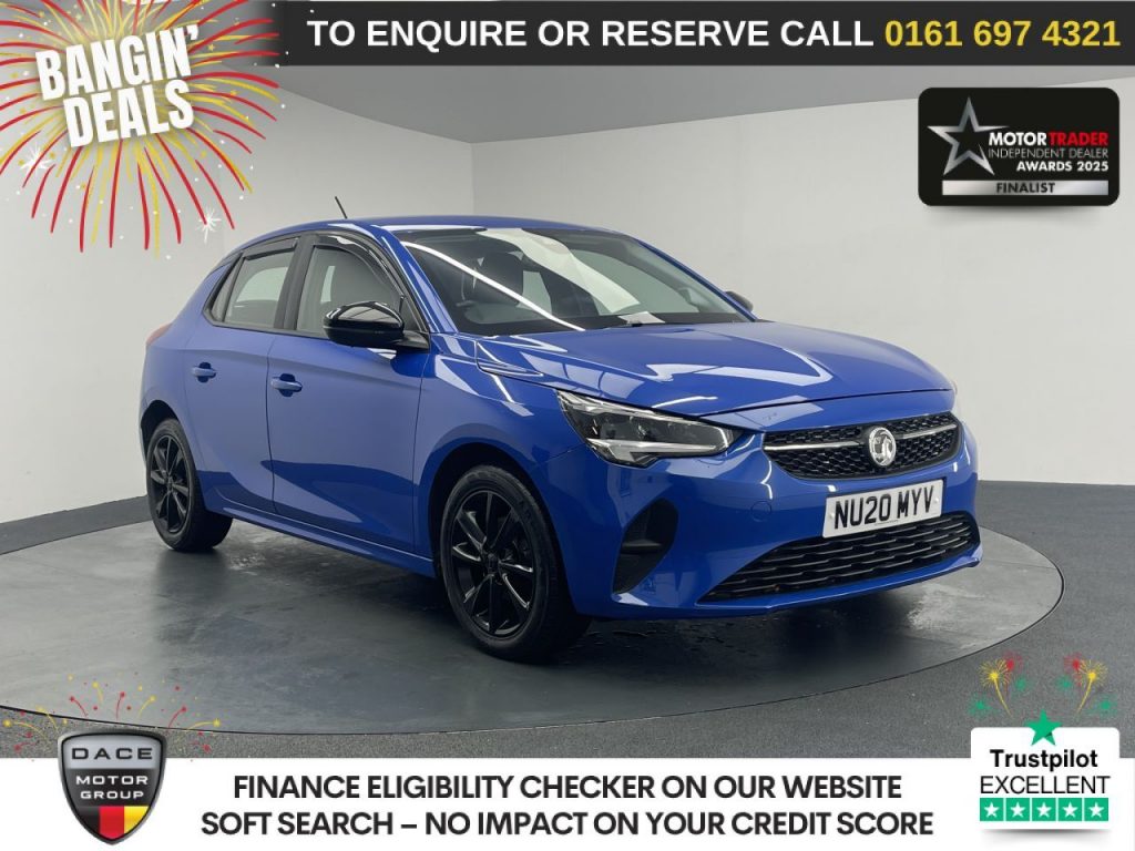 Used 2020 BLUE VAUXHALL CORSA Hatchback 1.2 SE Nav Premium Hatchback 5dr Petrol Manual Euro 6 (75 ps) (reg. 2020-03-23) for sale in Manchester
