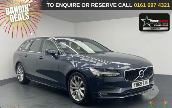 Used 2020 BLUE VOLVO V90 Estate 2.0 D4 Momentum Plus Estate 5dr Diesel Auto Euro 6 (s/s) (190 ps) (reg. 2020-01-20) for sale in Manchester