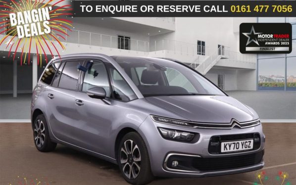 Used 2020 GREY CITROEN GRAND C4 SPACETOURER MPV 1.5 BlueHDi Flair Plus MPV 5dr Diesel Manual Euro 6 (s/s) (130 ps) (reg. 2020-09-30) for sale in Stockport