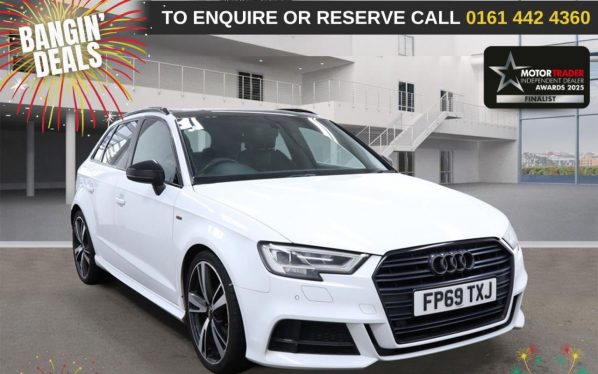 Used 2020 WHITE AUDI A3 Hatchback 2.0 TDI 35 Black Edition Sportback 5dr Diesel Manual Euro 6 (s/s) (150 ps) (reg. 2020-01-29) for sale in Altrincham